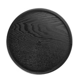 Round Shape Solid Wood Tea Coffee Snack Food Meals Serving Tray Plate Restaurant Trays 30cm