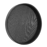 Round Shape Solid Wood Tea Coffee Snack Food Meals Serving Tray Plate Restaurant Trays 30cm