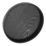 Round Shape Solid Wood Tea Coffee Snack Food Meals Serving Tray Plate Restaurant Trays 30cm