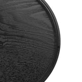 Round Shape Solid Wood Tea Coffee Snack Food Meals Serving Tray Plate Restaurant Trays 30cm