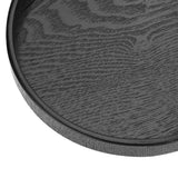Round Shape Solid Wood Tea Coffee Snack Food Meals Serving Tray Plate Restaurant Trays 30cm