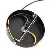 E27 Vintage Pendant Light Holder with Pull Chain Switch Lamp Base Ceiling Mounted (Black)