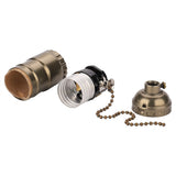 E27 Aluminum Vintage Light Socket with Pull Chain Desk Lamp Lighting Holder Screw Base (Bronze) In Australia - Darrahopens