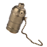 E27 Aluminum Vintage Light Socket with Pull Chain Desk Lamp Lighting Holder Screw Base (Bronze) In Australia - Darrahopens