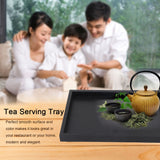 Rectangle Shape Solid Wood Tea Coffee Snack Food Serving Tray Plate Restaurant Trays 30*20*2cm