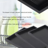 Rectangle Shape Solid Wood Tea Coffee Snack Food Serving Tray Plate Restaurant Trays 30*20*2cm