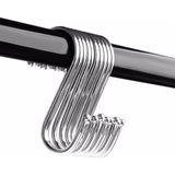 10pcs S Shaped Metal Hook Multi functional Bathroom Kitchen Hanging Hanger Clothes Holder (L) In Australia - Darrahopens