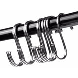 10pcs S Shaped Metal Hook Multi functional Bathroom Kitchen Hanging Hanger Clothes Holder (L) In Australia - Darrahopens