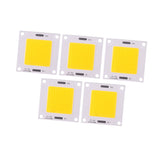 5pcs/set High Power 50W COB LED Integrated Lamp Chip for DIY Light Bulb Floodlight (Warm Light)
