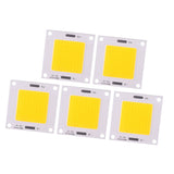 5pcs/set High Power 50W COB LED Integrated Lamp Chip for DIY Light Bulb Floodlight (Warm Light)