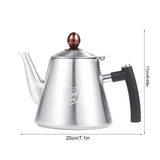 1.2L Stainless Steel Stove top Teapot Tea Coffee Pot Kettle Heat Resistant Handle Matte