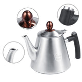 1.2L Stainless Steel Stove top Teapot Tea Coffee Pot Kettle Heat Resistant Handle Matte