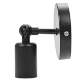 Retro Style Wall Sconce Bar Coffee Shop Corridor Lamp Holder with E27 Light Socket(Black) In Australia - Darrahopens