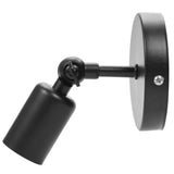 Retro Style Wall Sconce Bar Coffee Shop Corridor Lamp Holder with E27 Light Socket(Black) In Australia - Darrahopens