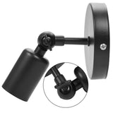 Retro Style Wall Sconce Bar Coffee Shop Corridor Lamp Holder with E27 Light Socket(Black)