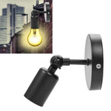 Retro Style Wall Sconce Bar Coffee Shop Corridor Lamp Holder with E27 Light Socket(Black)