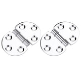 2PCS 180 Degree Copper Hinges for Folding Tabletop Sewing Machine Table