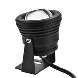 12V 10W RGB Waterproof Aquarium LED Spotlight Lamp for Fish Tank Pool Garden Underwater Black