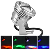 12V 10W RGB Waterproof Aquarium LED Spotlight Lamp for Fish Tank Pool Garden Underwater Silver In Australia - Darrahopens