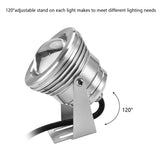 12V 10W RGB Waterproof Aquarium LED Spotlight Lamp for Fish Tank Pool Garden Underwater Silver In Australia - Darrahopens