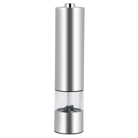 Stainless Steel Electric Salt & Pepper Mill Grinder Adjustable Coarseness Battery Power