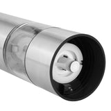 Stainless Steel Electric Salt & Pepper Mill Grinder Adjustable Coarseness Battery Power