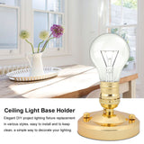 E26/E27 Vintage Industrial Ceiling/Wall Light Base Holder Pendant Bulb Lamp Screw Socket Gold In Australia - Darrahopens