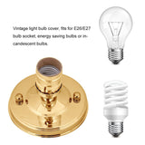 E26/E27 Vintage Industrial Ceiling/Wall Light Base Holder Pendant Bulb Lamp Screw Socket Gold In Australia - Darrahopens