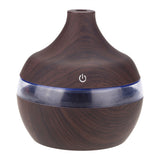 300ml Wood Grain USB Humidifier Colorful LED Night Light Mist Maker for Office Car Home In Australia - Darrahopens