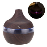 300ml Wood Grain USB Humidifier Colorful LED Night Light Mist Maker for Office Car Home In Australia - Darrahopens