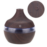 300ml Wood Grain USB Humidifier Colorful LED Night Light Mist Maker for Office Car Home In Australia - Darrahopens