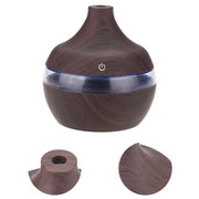 300ml Wood Grain USB Humidifier Colorful LED Night Light Mist Maker for Office Car Home In Australia - Darrahopens