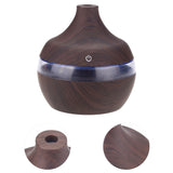 300ml Wood Grain USB Humidifier Colorful LED Night Light Mist Maker for Office Car Home In Australia - Darrahopens