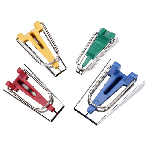 4 Size/set 6/12/18/25mm Fabric Bias Tape Maker Folder Kit DIY Sewing Quilting Binding Tool In Australia - Darrahopens