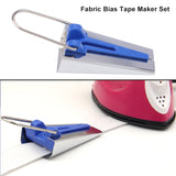 4 Size/set 6/12/18/25mm Fabric Bias Tape Maker Folder Kit DIY Sewing Quilting Binding Tool