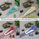 4 Size/set 6/12/18/25mm Fabric Bias Tape Maker Folder Kit DIY Sewing Quilting Binding Tool In Australia - Darrahopens