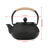 800ml Japanese Style Cast Iron Kettle Teapot Removable Infuser Strainer Tea Pot In Australia - Darrahopens