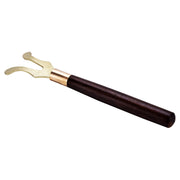 Tea Pot Heat Insulation Tea Clip Fork with Wooden Handle Cast Iron Head Coffee Tea Tools
