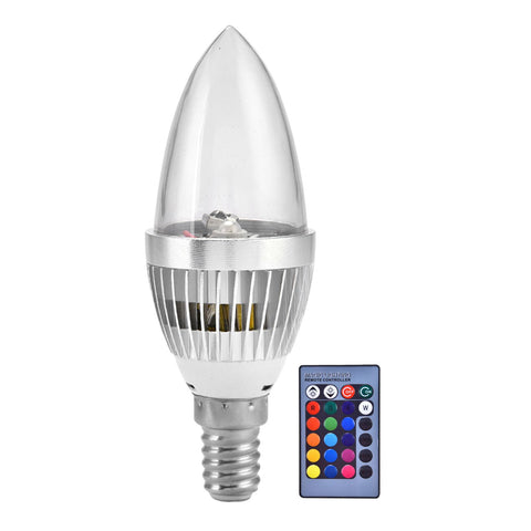 E14/E12 3W RGB LED Color Changing Candle Light Lamp Bulb Remote Control Kit E14 In Australia - Darrahopens