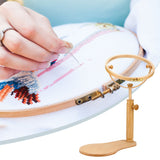 Embroidery Stand Hoop Wood Embroidery & Cross Stitch Hoop Ring Frame Adjustable Sewing Tools S In Australia - Darrahopens