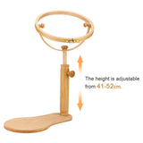 Embroidery Stand Hoop Wood Embroidery & Cross Stitch Hoop Ring Frame Adjustable Sewing Tools S