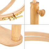 Embroidery Stand Hoop Wood Embroidery & Cross Stitch Hoop Ring Frame Adjustable Sewing Tools S In Australia - Darrahopens