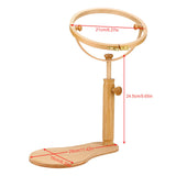 Embroidery Stand Hoop Wood Embroidery & Cross Stitch Hoop Ring Frame Adjustable Sewing Tools S