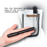 Mini Portable LED Pen Clip Pocket Flashlight High Bright Light Torch Lamp Battery Powered In Australia - Darrahopens