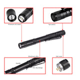Mini Portable LED Pen Clip Pocket Flashlight High Bright Light Torch Lamp Battery Powered In Australia - Darrahopens