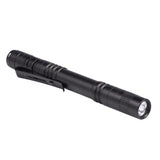 Mini Portable LED Pen Clip Pocket Flashlight High Bright Light Torch Lamp Battery Powered