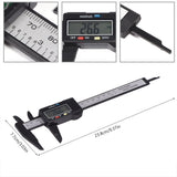 Digital Caliper with Extra Large LCD Screen for Measuring Inside Outside Depth Steps (Black)