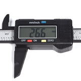 Digital Caliper with Extra Large LCD Screen for Measuring Inside Outside Depth Steps (Black)