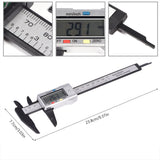 Digital Caliper with Extra Large LCD Screen for Measuring Inside Outside Depth Steps (Silver) In Australia - Darrahopens