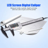 Digital Caliper with Extra Large LCD Screen for Measuring Inside Outside Depth Steps (Silver) In Australia - Darrahopens
